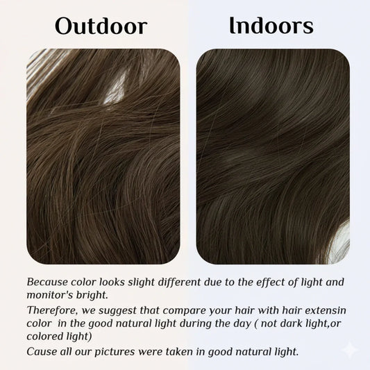 Extensiones de cabello Luxora™ Halo Castaño Moca