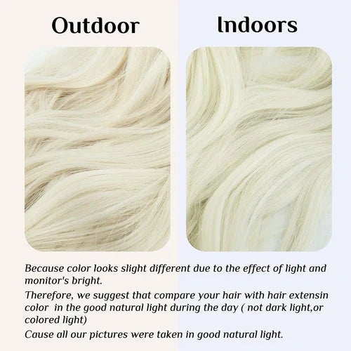 Extensiones de cabello Luxora™ Halo Rubio Platino