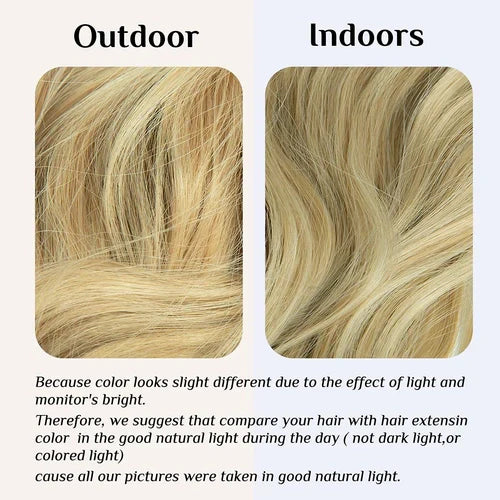 Extensiones de cabello Luxora™ Halo Rubio Natural