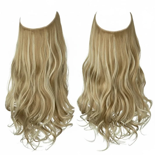 Extensiones de cabello Luxora™ Halo Rubio Playa