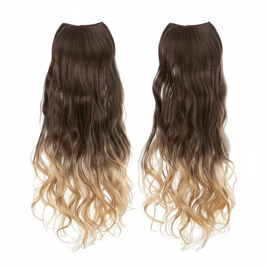 Extensiones de cabello Luxora™ Halo Degradado Rubio