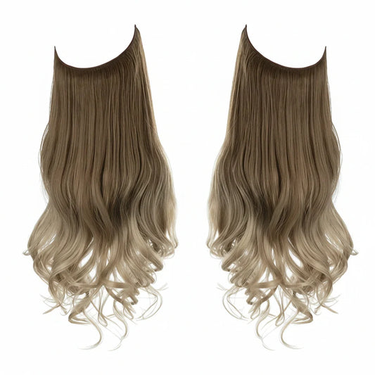 Extensiones de cabello Luxora™ Halo Degradado Arena