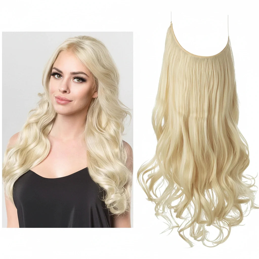 Luxora™ halo lichtblond hairextensions
