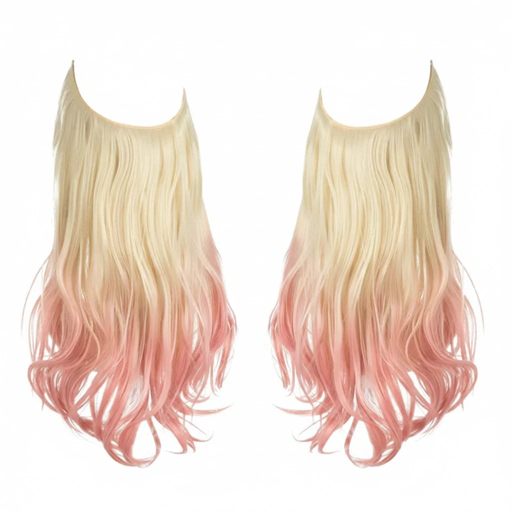 Extensions Halo Luxora™ ombré rose