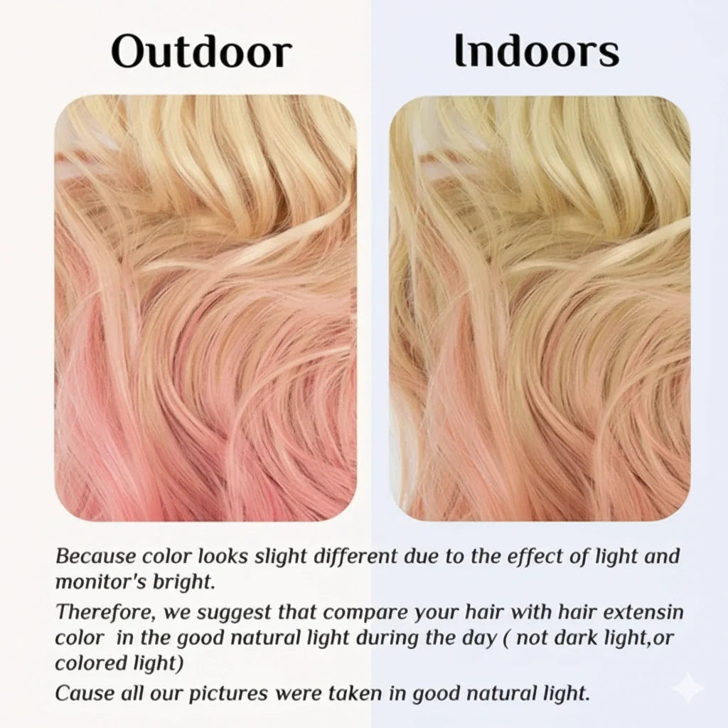Extensions Halo Luxora™ ombré rose
