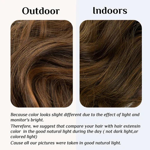 Extensiones de cabello Luxora™ Halo Mechas Caramelo