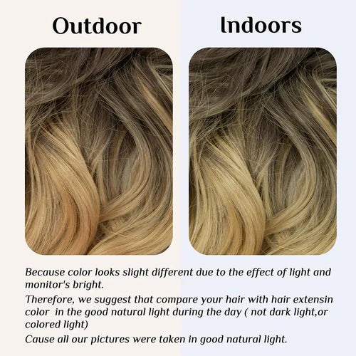 Luxora™ halo blond ombre hairextensions