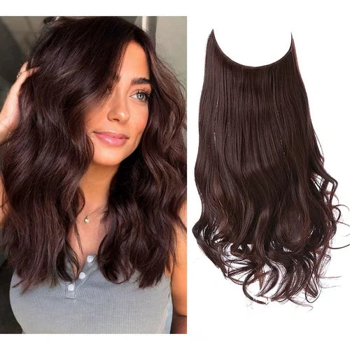 Extensiones de cabello Luxora™ Halo Chocolate Marrón