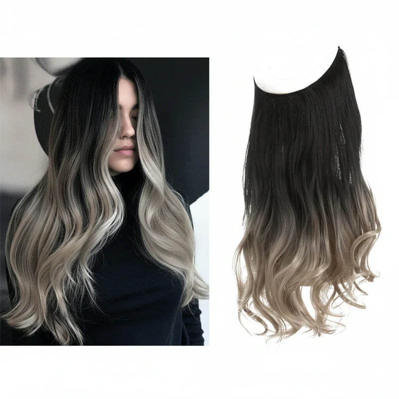 Luxora™ Halo Ash Ombre Hair Extensions