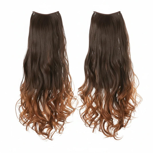 Luxora™ Halo Auburn Ombre Hair Extensions