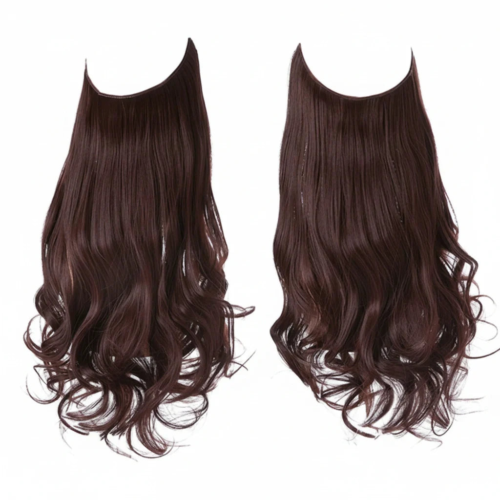 Luxora™ halo chocoladebruin hairextensions