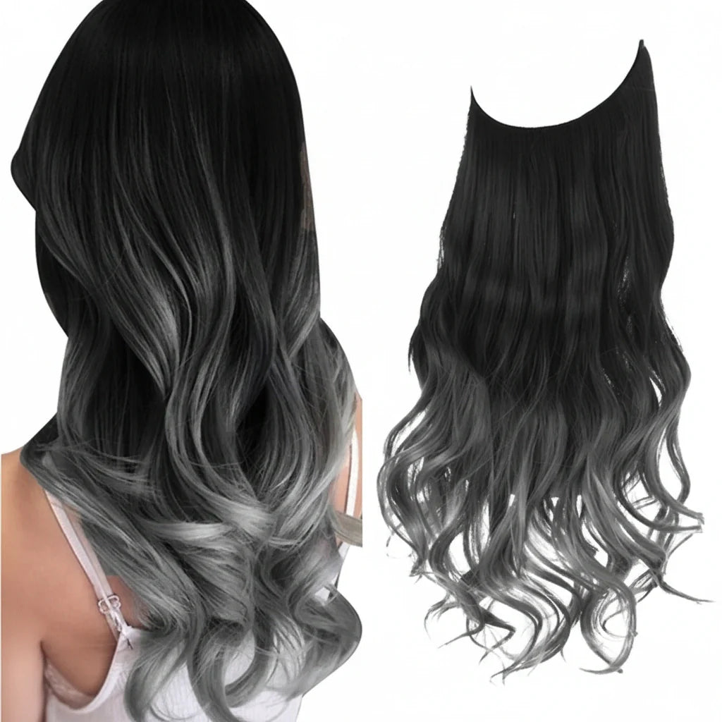 Extensions Halo Luxora™ ombré gris
