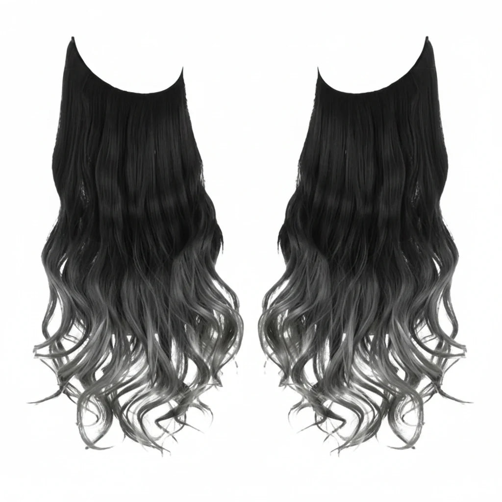 Extensions Halo Luxora™ ombré gris