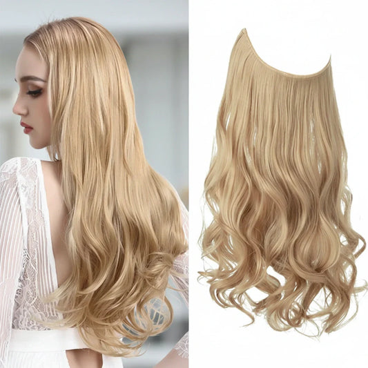 Extensiones de cabello Luxora™ Halo Rubio Arena