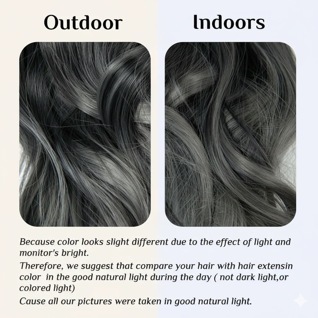 Extensions Halo Luxora™ ombré gris