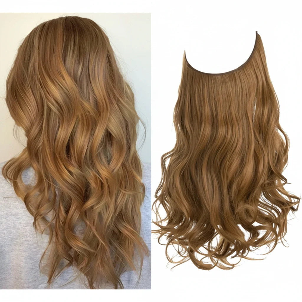 Extensions Halo Luxora™ brun doré