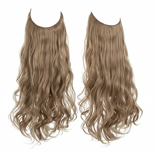 Extensiones de cabello Luxora™ Halo Rubio Castaño