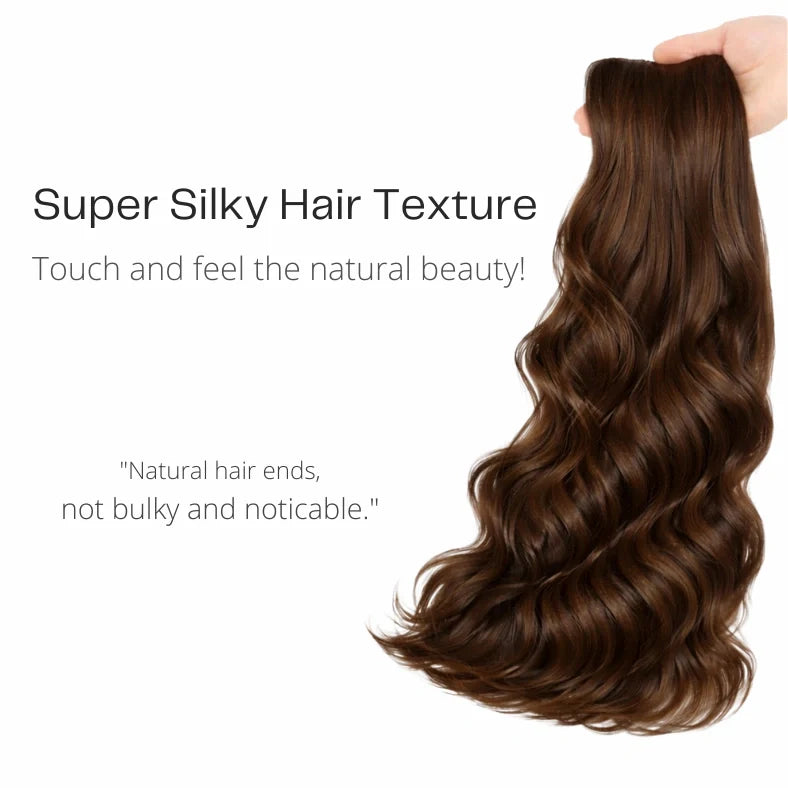 Luxora™ halo chocoladebruin hairextensions