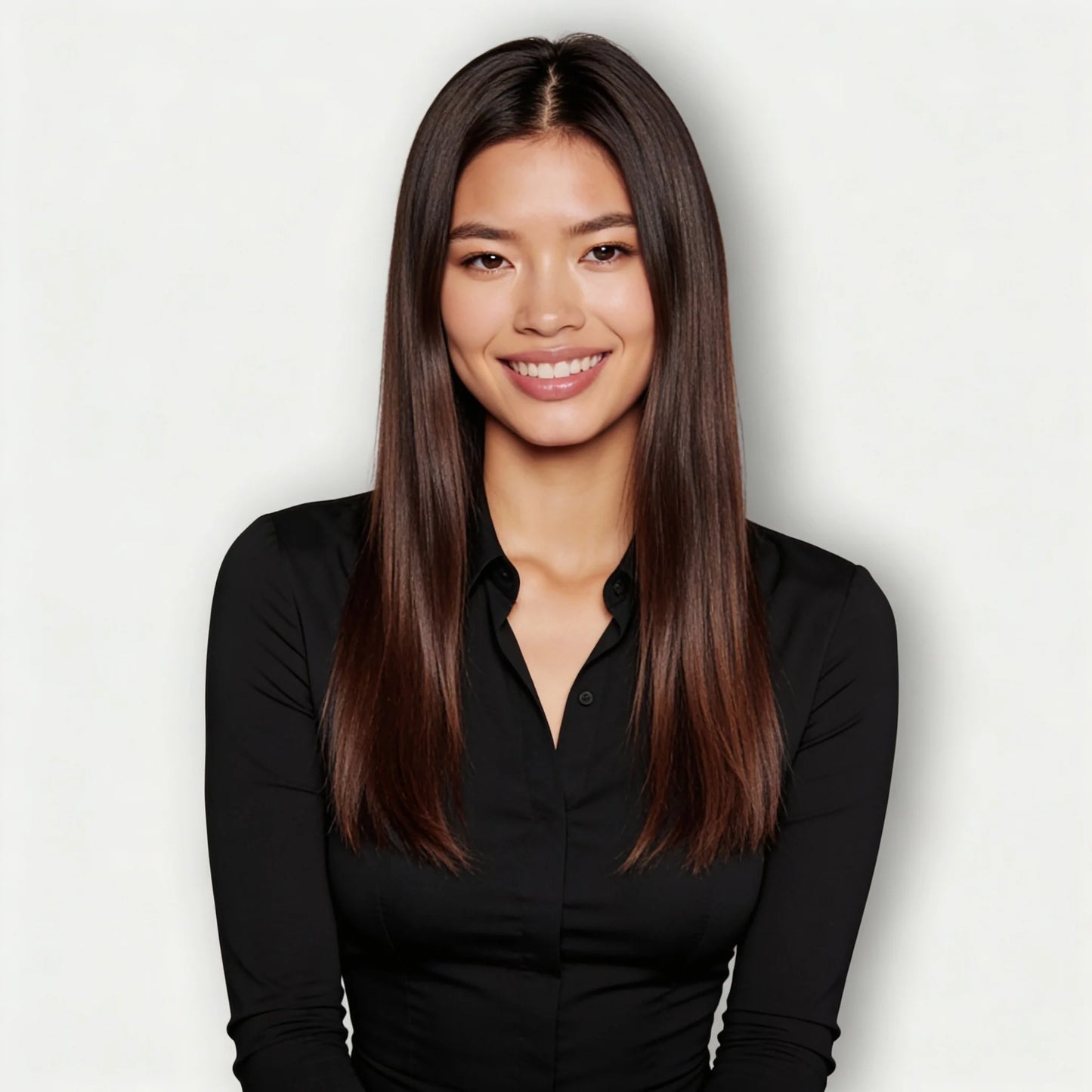 Extensions Halo Luxora™ auburn foncé lisses